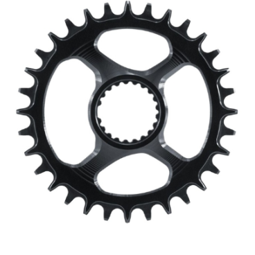 Звезда велосипедная Garbaruk, передняя, Shimano XTR M9100 34T Round Black, 5907441539425