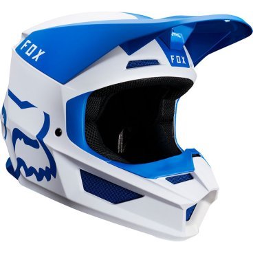 Велошлем Fox V1 Mata Helmet, Blue/White, 21862-025