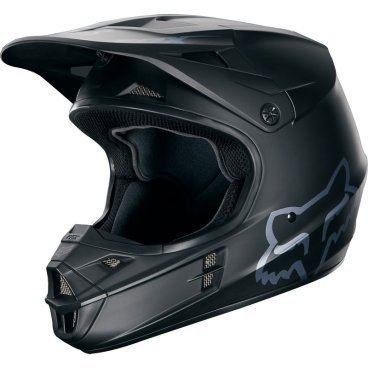 Велошлем Fox V1 Race Helmet, Black Matt, 2016, 03932-255-L