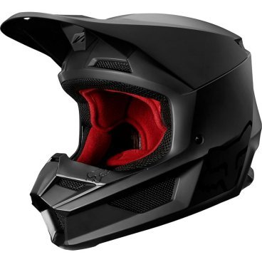 Велошлем Fox V1 Matte Helmet, Matte Black, 2019, 21828-255