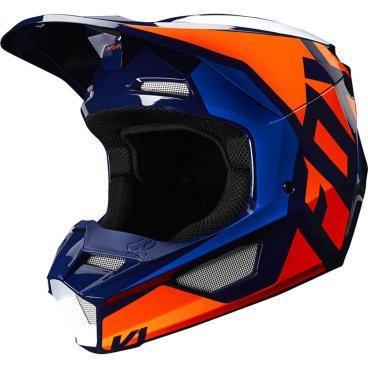 Фото Велошлем Fox V1 Prix Lovl SE Helmet, Orange/Blue, 25471-592