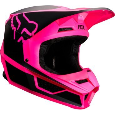 Фото Велошлем Fox V1 Przm Helmet, Black/Pink, 21773-285