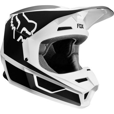 Велошлем Fox V1 Przm Helmet, Black/White, 21773-018