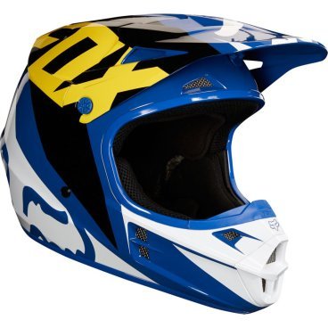 Фото Велошлем Fox V1 Race Helmet, Blue, 19532-002