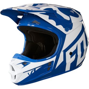 Велошлем Fox V1 Race Helmet, Blue, 19532-002