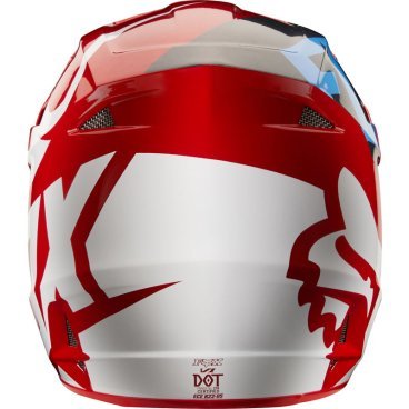 Велошлем Fox V1 Race Helmet, Ece Red, 2018, 19532-003