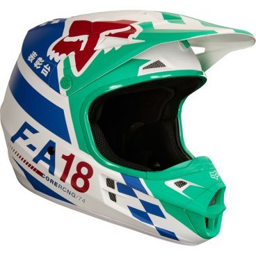 Фото Велошлем Fox V1 Sayak Helmet, Green, 19534-004