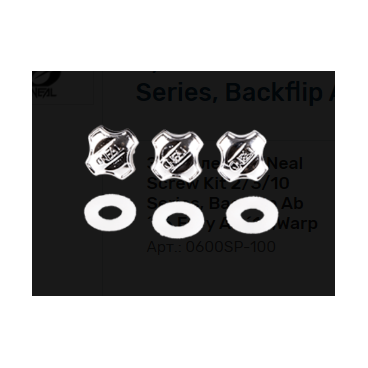 Запчасть (комплект болтов) для шлема O´Neal Screw Kit 2/3/10 Series, Backflip Ab´16,Fury Ab ´14,Warp, 0600SP-100
