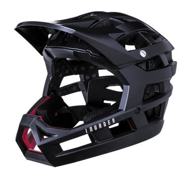 Шлем велосипедный KALI Invader ENDURO/MTB FF, LDL, NF, CF, 35 отверстий, Mat Blk, 02-21820117