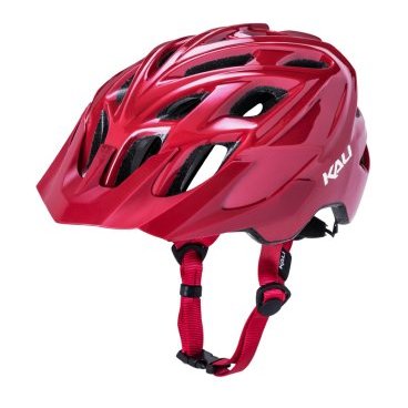 Фото Шлем велосипедный KALI CHAKRA SOLO Brk, TRAIL/MTB, CF, 21 отверстий, красный, 02-21220117