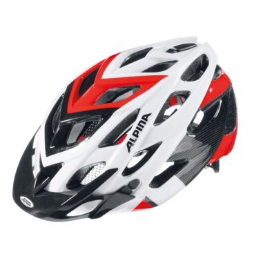 Велошлем Alpina D-Alto, бело-черно-красный, 2019, A96343_43