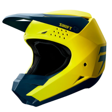 Велошлем Shift White Helmet, Yellow/Navy, 19336-079