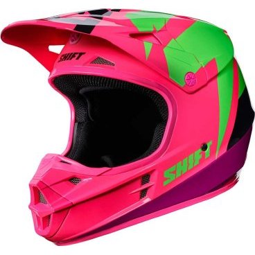 Велошлем Shift White Tarmac Helmet, Black/Pink, 17232-285