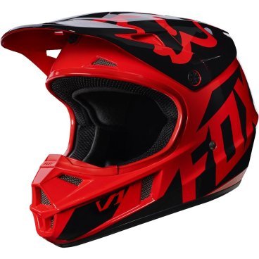 Фото Велошлем подростковый Fox V1 Race Youth Helmet, Red, 17397-003