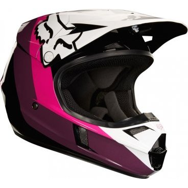 Велошлем подростковый Fox V1 Halyn Youth Helmet, Black/Pink, 19546-285