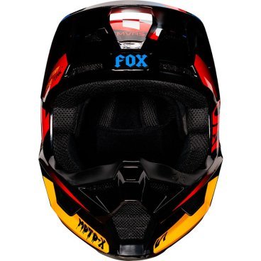 Велошлем подростковый Fox V1 Czar Youth Helmet, Black/Yellow, 21781-019