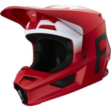 Велошлем Fox V1 Werd Helmet, Flame Red, 2020, 25473-122