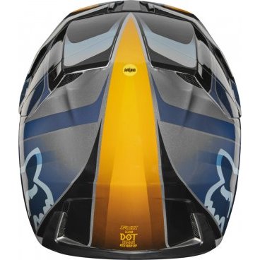Велошлем Fox V3 Motif Helmet, Blue/Silver, 21768-141