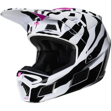 Велошлем Fox V3 Zebra Helmet LE, 23659-559