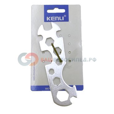 Велонабор универсальный KENLI, ключ-семейник, 12 отверстий, KL-9700