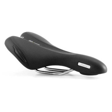 Седло велосипедное Selle Royal Premium OPTICA Athletic, 3D Skingel, обивка Black Astrale, 280х157мм, 370г, unisex, чёрно