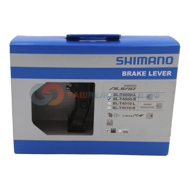 Тормозная ручка Shimano Alivio BL-T4000, правая, черный, v-brake, под 2 пальца, EBLT4000RL