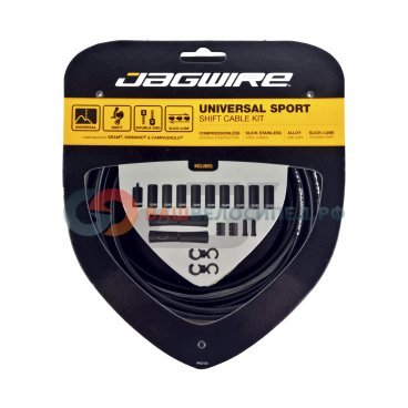 Тросы с оболочками JAGWIRE Universal Sport Shift для переключателей, комплект, чёрный, UCK202
