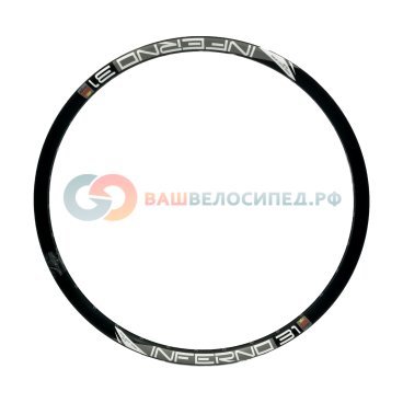 Обод велосипедный 27,5", 32h, SunRingle Inferno 31 Pre Ano Sleeved W/E, черный, K79E14P13605C