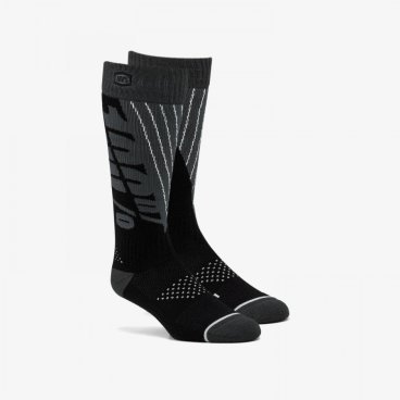Велоноски 100% Torque Comfort Moto Socks, черно-серый, 2019, 24007-353-18