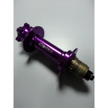 Велосипедная втулка для фэтбайка Bitex, задняя, под кассету, эксцентрик, фиолетовый, FB-MTR-M10-197Purple