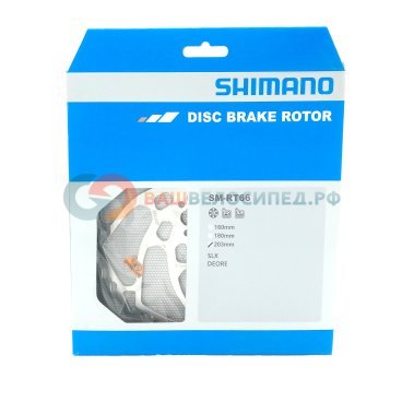 Ротор велосипедный Shimano XT RT66, 203мм, 6-болтов, ISMRT66L
