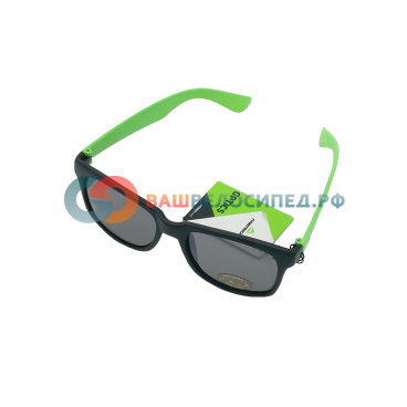 Очки велосипедные, Merida Merida Promotion Sunglasses BlackGreen 2313001185, линзы черные.
