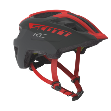 Фото Шлем подростковый велосипедный SCOTT Spunto Junior Plus (CE), grey/red, 2020, 275229-6161