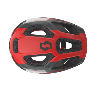 Шлем подростковый велосипедный SCOTT Spunto Junior Plus (CE), grey/red, 2020, 275229-6161