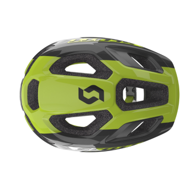 Шлем подростковый  велосипедный SCOTT Spunto Junior Plus (CE), black/radium yellow, 2020, 275229-6530