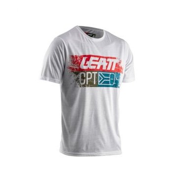 Велофутболка Leatt Core T-Shirt, белый, 2020