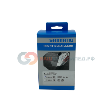 Переключатель передний SHIMANO Claris R2000, 2x8 ск, 34.9 c адаптером,(31.8 &.28.6), EFDR2000X