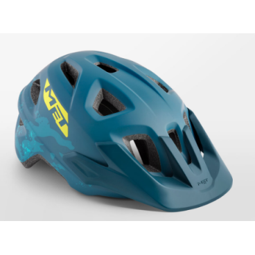 Велошлем подростковый Met Eldar Petrol Blue Camo 2020, 3HM117UNBL1