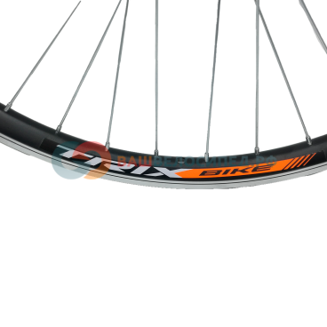 Колесо велосипедное TRIX 26", алюминий, двойной задний обод, алюминиевая втулка на эксцентрике, D-17 (26) black