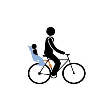 Детское велокресло Thule Yepp Maxi Seat Post, на подседельную трубу, серый, до 22 кг, 12020235