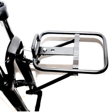 Фото Багажник велосипедный KAI WEI, алюминиевый, универсальный, на переднюю вилку, черный, KW-655-02