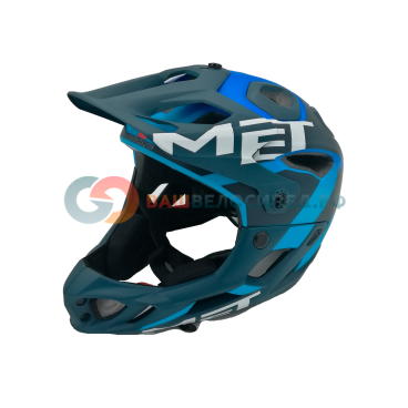Велошлем MET Parachute, сине-голубой, 3HELM98L0BL