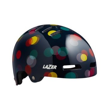 Велошлем детский Lazer JR, черные огни, 2020