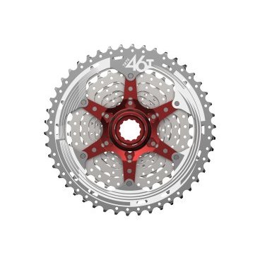 Кассета велосипедная SUNRACE CSMX3.TAXR.XS1.BX MX3, 10 скоростей, 11-40T, серебристый, 06-201121