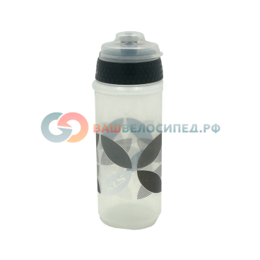 Фляга KELLYS ATACAMA, 0.5л, белый/чёрный, с крышкой, Bottle ATACAMA Black 0,55l