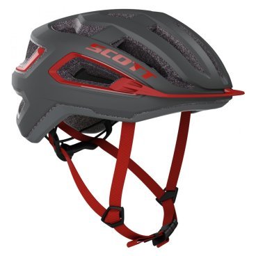 Шлем велосипедный Scott Arx (CE), серо-красный 2020, 275195-4244