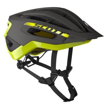 Шлем велосипедный Scott Fuga PLUS rev (CE), темно серо-желтый 2020, 275189-6516
