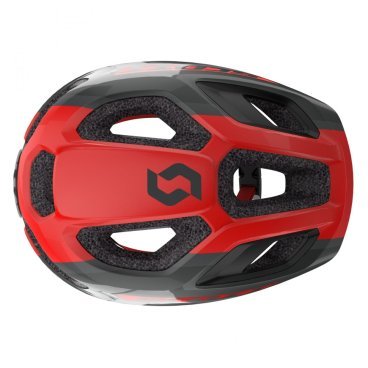 Шлем велосипедный подростковый Scott Spunto Junior (CE), серо-красный 2020, 275232-6161