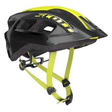 Фото Шлем велосипедный Scott Supra (CE), черно-желтый 2020, 275211-6512