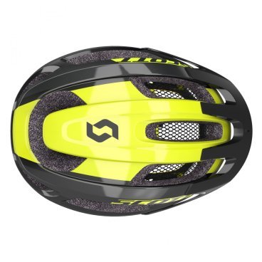 Шлем велосипедный Scott Supra (CE), черно-желтый 2020, 275211-6512